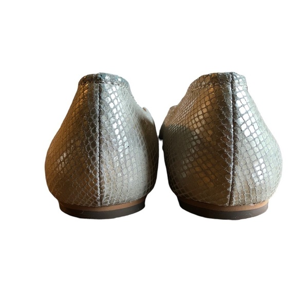 Corso Como Ballet Flat Leather Callie Silver Metallic Size 9 - Picture 12 of 16